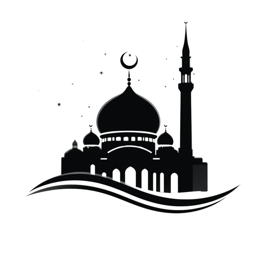 vecteezy a striking silhouette of a mosque features a large dome 58129123
