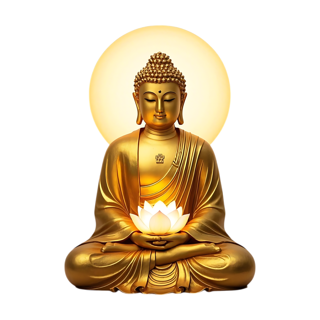 —pngtree—golden buddha of enlightenment 20838022